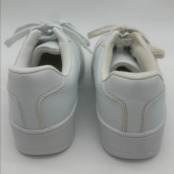 Time and Tru White Low Top Athletic Memory Foam Sneaker Shoes Women's - Size 8 - Picture 7 of 11